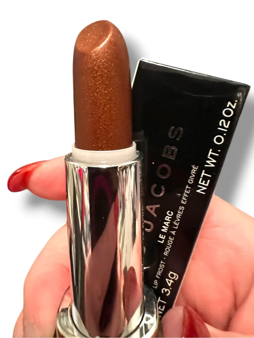 Marc Jacobs Le Marc Lip Frost Lipstick Cher-ished 506 Leopard Print LIMITED ED